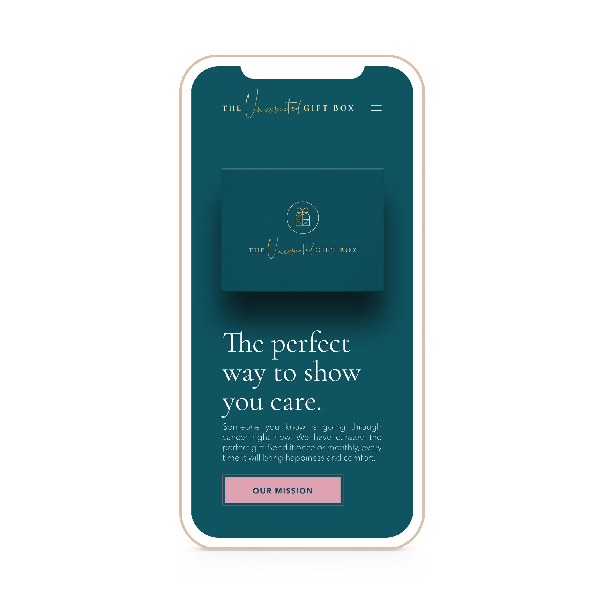 The Unexpected Gift Winnipeg Feminist Brands Website Design Feminist Entrepreneurs iPhone